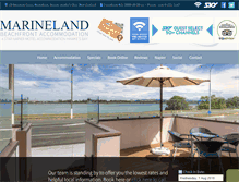 Tablet Screenshot of marinelandmotels.com